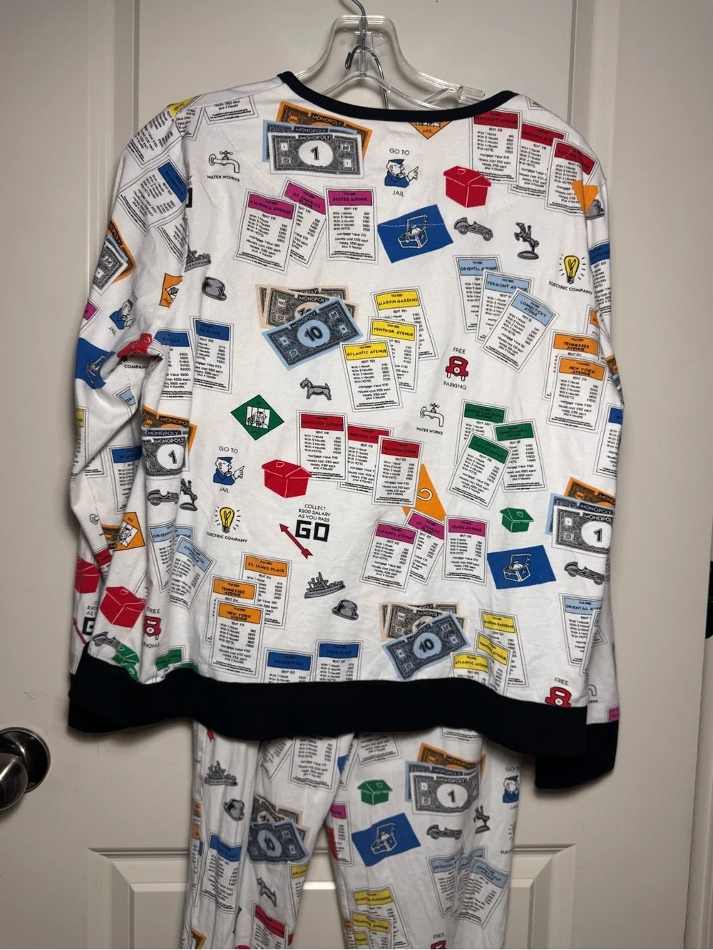 Bed Head Pajamas let’s play Monopoly Organic Size M